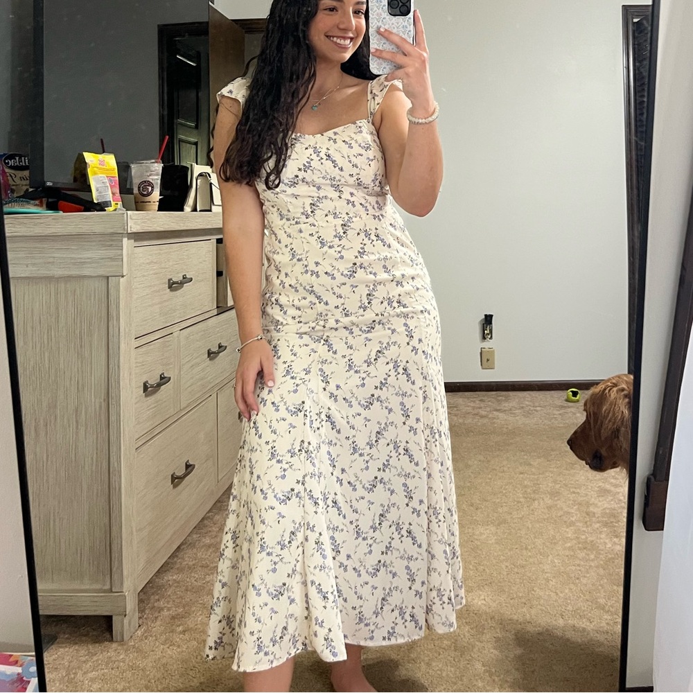 Floral Cream Dress